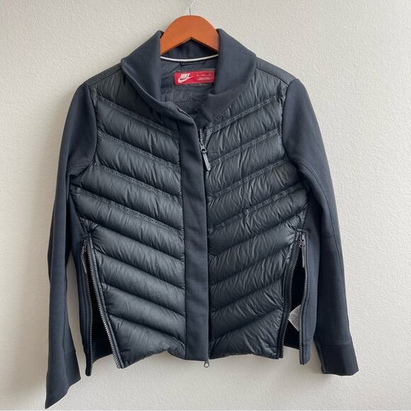 Nike Women's Tech Aeroloft Bomber Down Jacket in Black Small - Picture 6 of 11